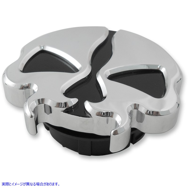 取寄せ スプリットスカルガスキャップ - ダミー ドラッグスペシャリティーズ Gas Cap - Dummy - Split Skull - Chrome 0703-0789 07030789