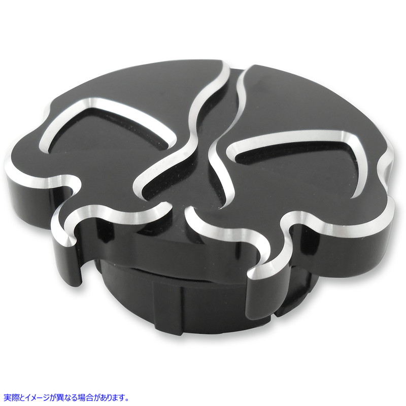 取寄せ スプリットスカルガスキャップ - ダミー ドラッグスペシャリティーズ Gas Cap - Dummy - Split Skull - Black 0703-0790 07030790