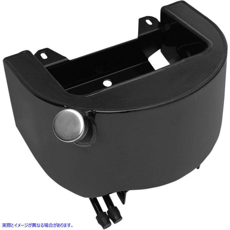 取寄せ サイドフィルオイルタンク ドラッグスペシャリティーズ Side Fill Oil Tank - Gloss Black - 89'-99' Softail 0710-0162 07100162