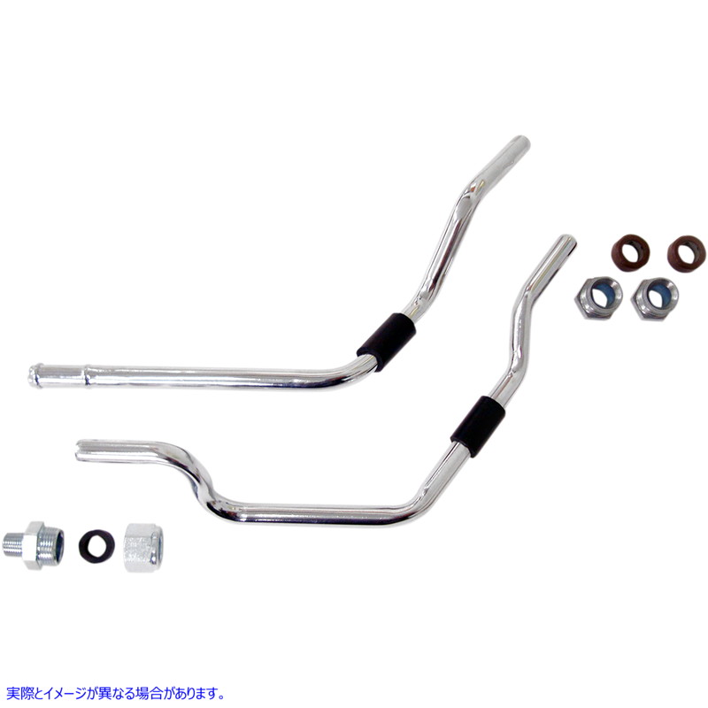 取寄せ オイルフィルターラインキット ドラッグスペシャリティーズ Oil Filter Line Kit - Chrome - Touring 0711-0221 07110221
