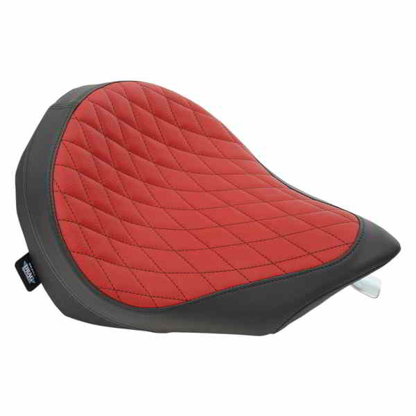 取寄せ 控えめなソロシート ドラッグスペシャリティーズ Low Solo Seat - Diamond Stitch - Black/Red - Victory '03-'17 0810-1885 08101885
