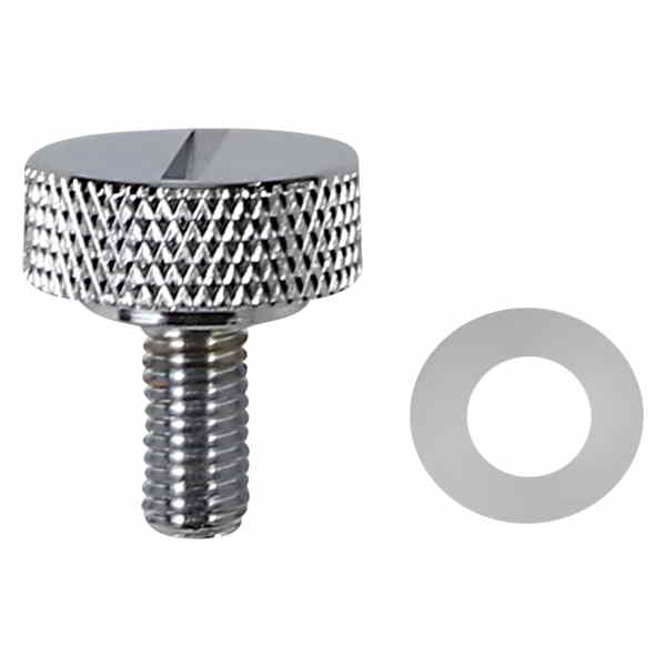 取寄せ シートノブキット ドラッグスペシャリティーズ Seat Knob - Slotted - Chrome - 1/4-28 0820-0150 08200150