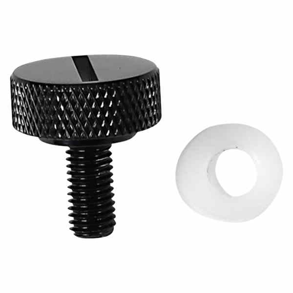 取寄せ シートノブキット ドラッグスペシャリティーズ Seat Knob - Slotted - Black - 1/4-28 0820-0151 08200151