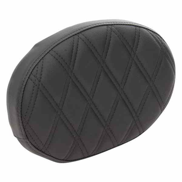 取寄せ バックレストパッド ドラッグスペシャリティーズ Oval Sissy Bar Pad - Double Diamond - Black Stitch - FL '99-'22 0822-0428 08220428