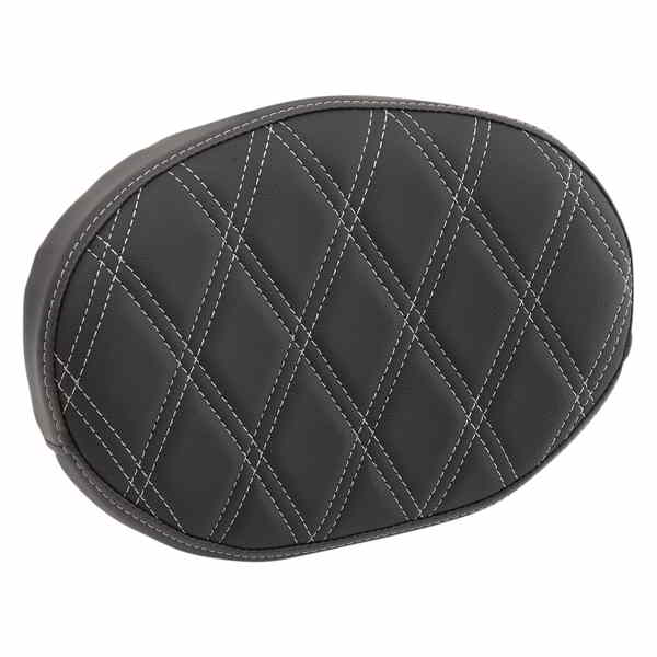 取寄せ シーシーバーパッド - ダブルダイヤモンド ドラッグスペシャリティーズ Sissy Bar Pad - Double Diamond - Silver - Oval 0822-0447 08220447