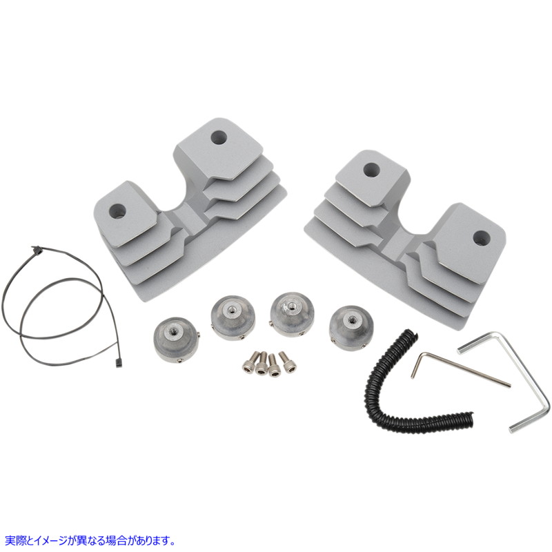 取寄せ スパークプラグ/ヘッドボルトカバー ドラッグスペシャリティーズ Spark Plug Cover - Silver - Twin Cam 0940-1314 09401314