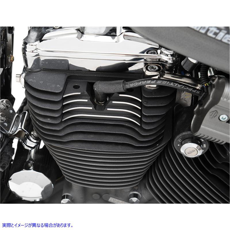 取寄せ スパークプラグ/ヘッドボルトカバー ドラッグスペシャリティーズ Spark Plug Cover - Black - Sportster 0940-1315 09401315