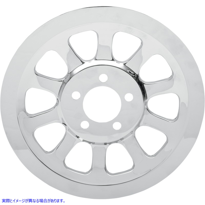 取寄せ クロム外側リアプーリーインサート ドラッグスペシャリティーズ Rear Pulley Insert - '07-'17 FXD/FXDWG 1201-0444 12010444