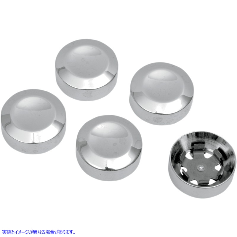 取寄せ リアプーリーボルトカバー ドラッグスペシャリティーズ Rear Pulley Bolt Cover - Chrome 1201-0597 12010597
