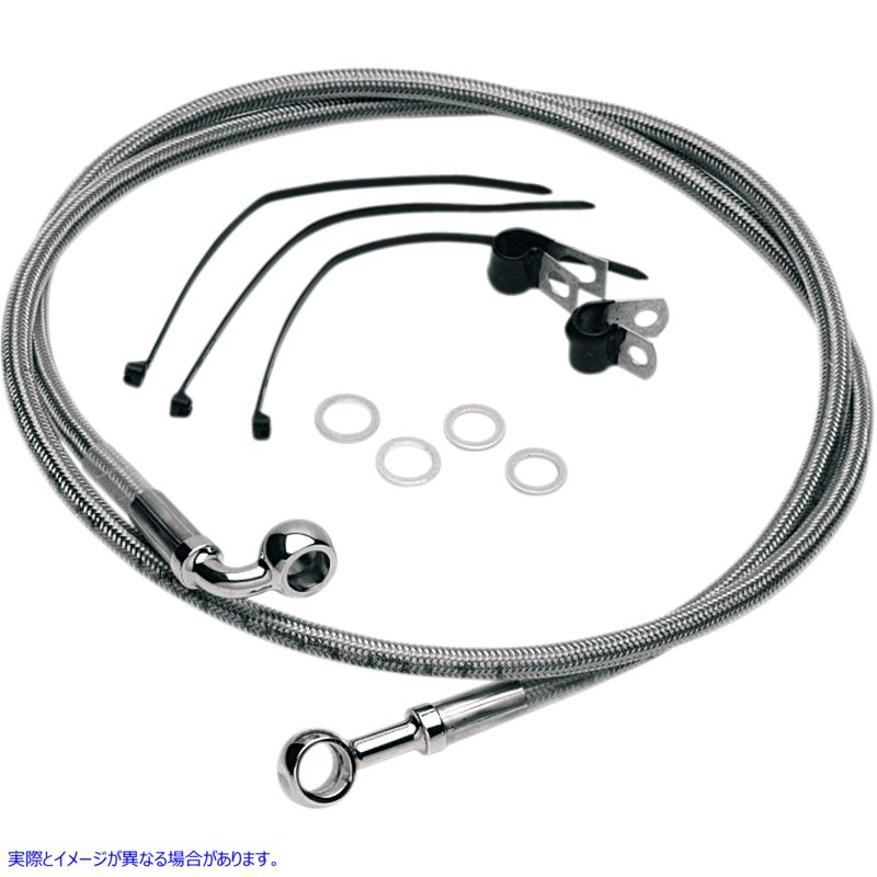 取寄せ ステンレススチールブレーキラインキット ドラッグスペシャリティーズ Brake Line - Front (Upper) - Stainless Steel 1204-2740 12042740