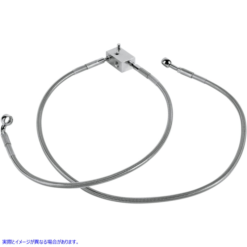 取寄せ ステンレススチールブレーキラインキット ドラッグスペシャリティーズ Brake Line - Rear - Stainless Steel 1204-2744 12042744