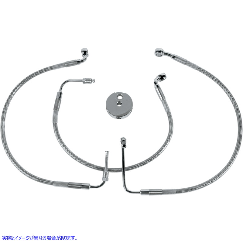 取寄せ ステンレススチールブレーキラインキット ドラッグスペシャリティーズ Brake Line - Front (Lower/Upper) - Stainless Steel 1204-2755 12042755