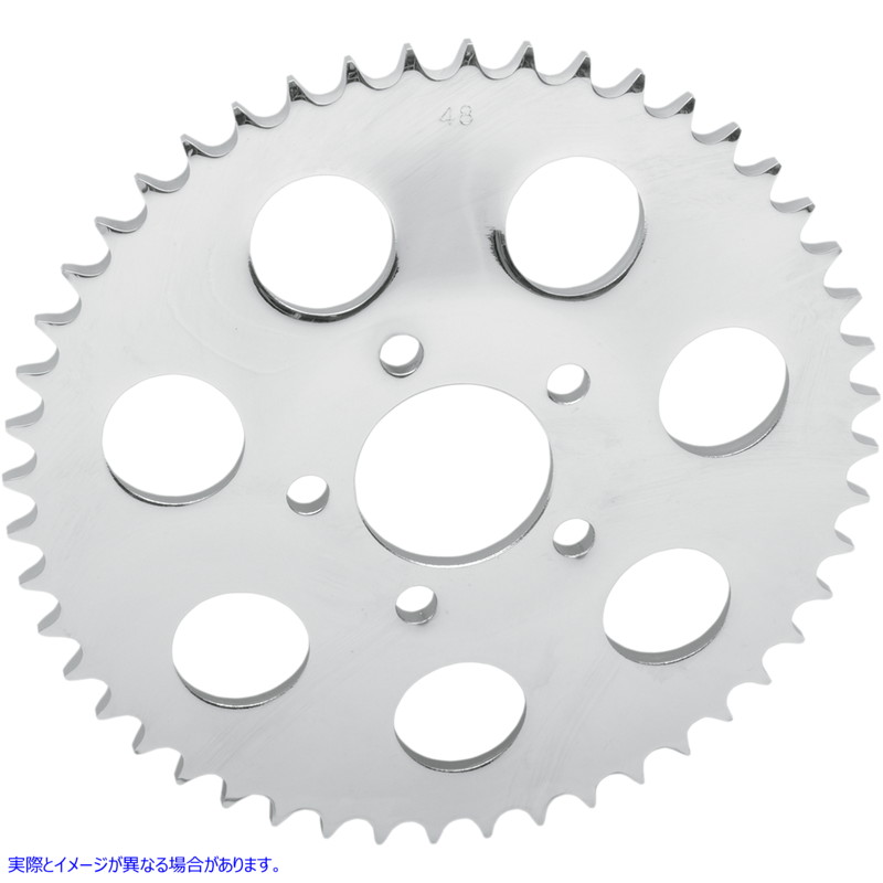 取寄せ 530チェーン変換リアスプロケット ドラッグスペシャリティーズ Rear Sprocket - Dished - Chrome - 49 Tooth - Big Twin 1210-0368 12100368
