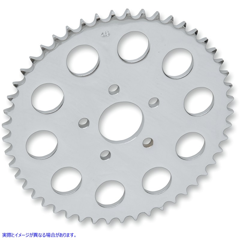 取寄せ 後輪スプロケット ドラッグスペシャリティーズ Rear Sprocket - Chrome - Flat - 46 Tooth 1210-0379 12100379
