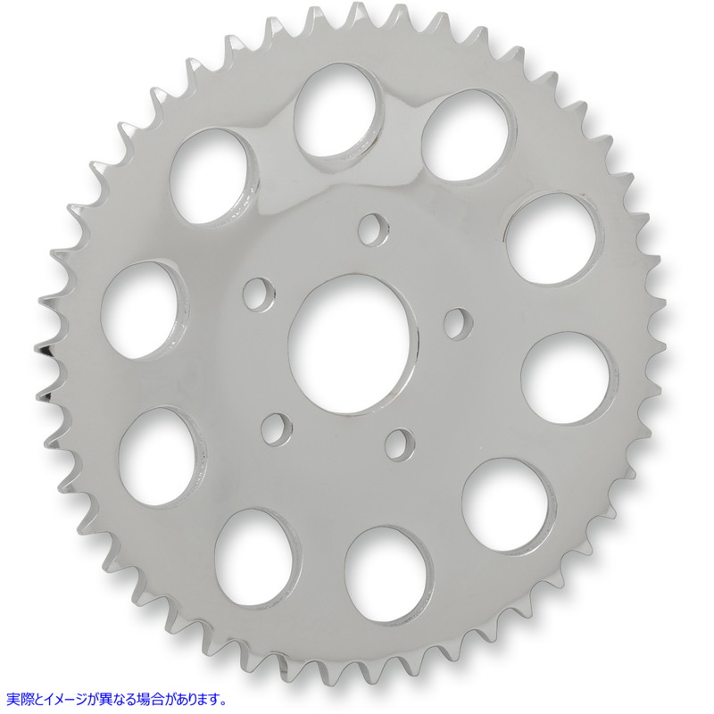 取寄せ 後輪スプロケット ドラッグスペシャリティーズ Rear Sprocket - Chrome - Dished - 46 Tooth 1210-0957 12100957