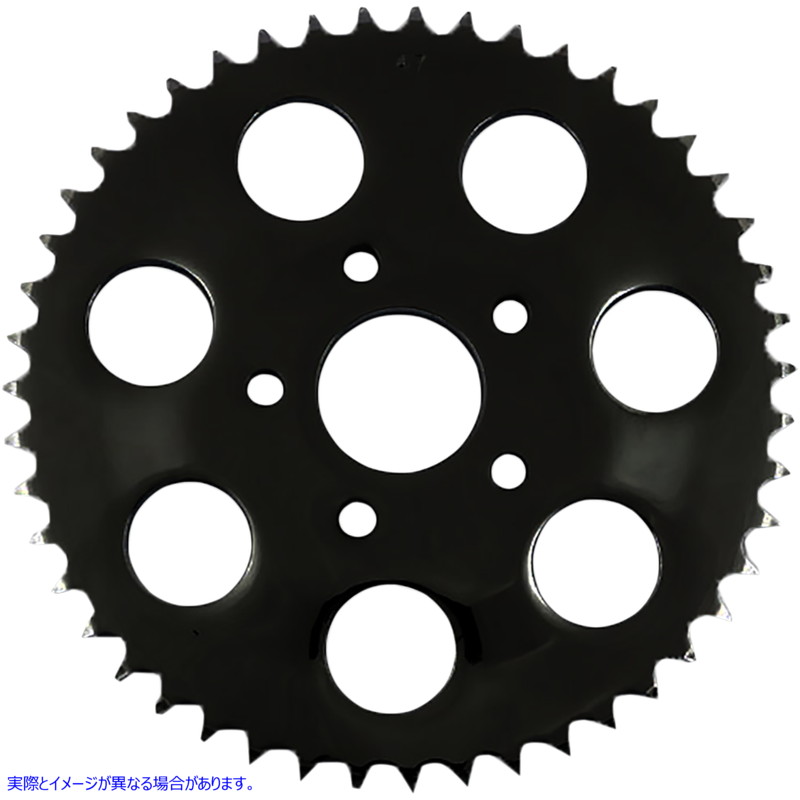 取寄せ 後輪スプロケット ドラッグスペシャリティーズ Rear Sprocket - Black - Flat - 46 Tooth 1210-1832 12101832