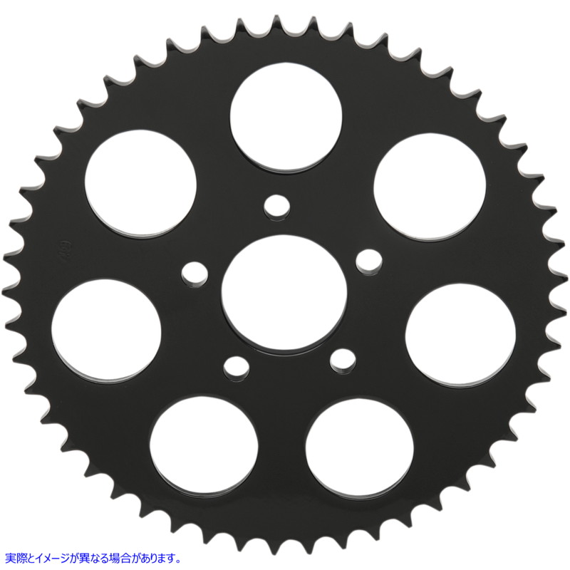 取寄せ リアスプロケット - フラット - グロスブラック - 49歯 - ビッグツイン ドラッグスペシャリティーズ Rear Sprocket - Flat - 49 Tooth - Gloss Black - Big Twin 1210-1845 12101845