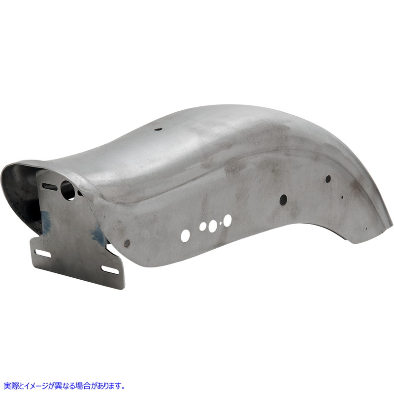 取寄せ ファットボブリアフェンダー ドラッグスペシャリティーズ Fate Bob Rear Fender - Raw - Drilled 1401-0041 14010041