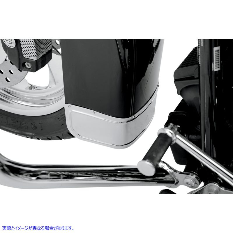 取寄せ クロムメッキスチールフロントフェンダースカート - 滑らか ドラッグスペシャリティーズ Front Fender Skirt - Chrome 1405-0117 14050117