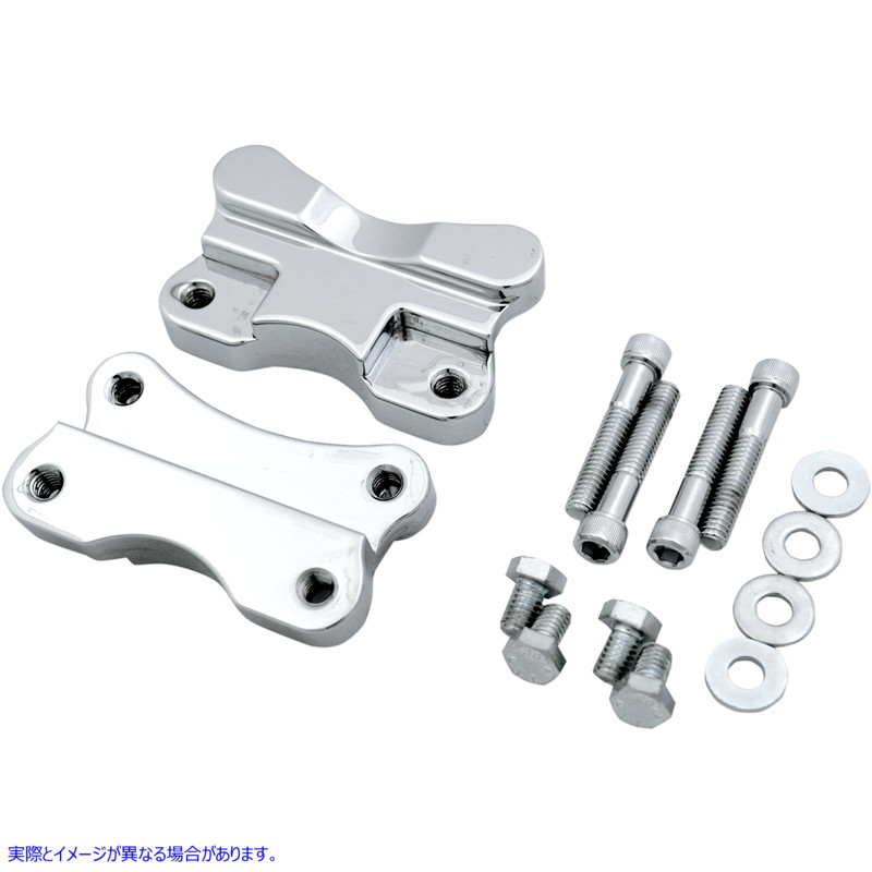 取寄せ 21輪用のFender to Forkアダプター ドラッグスペシャリティーズ Fender-To-Fork Adapters - Chrome 1410-0066 14100066
