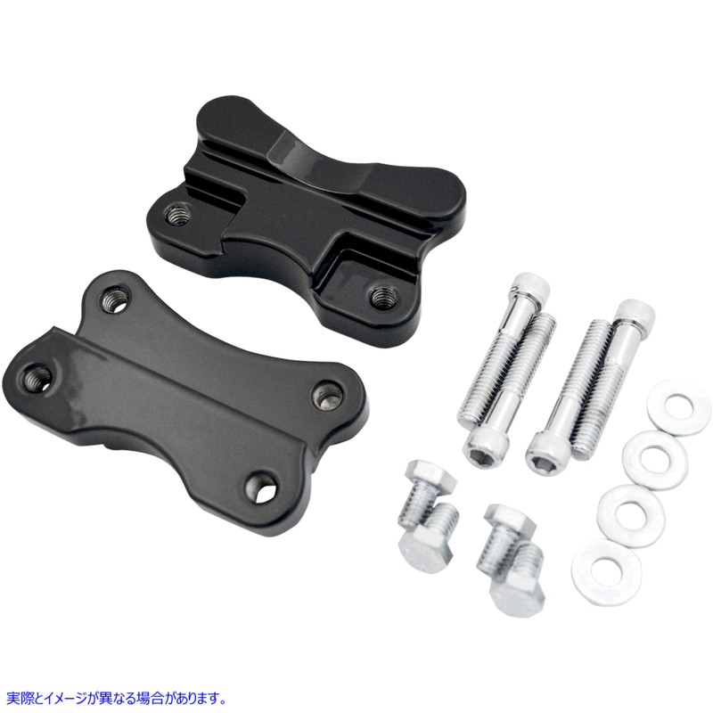 取寄せ 21輪用のFender to Forkアダプター ドラッグスペシャリティーズ Fender-To-Fork Adapters - Gloss Black 1410-0067 14100067