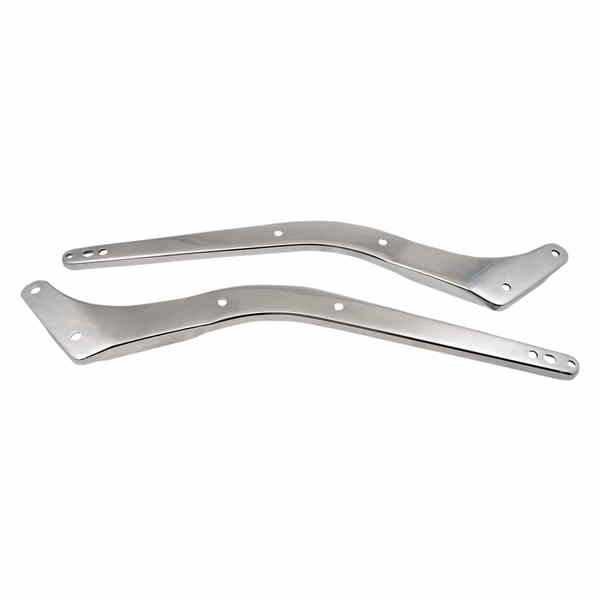取寄せ リアフェンダーストラット ドラッグスペシャリティーズ Rear Fender Strut - Stock-Style - Chrome 1411-0043 14110043