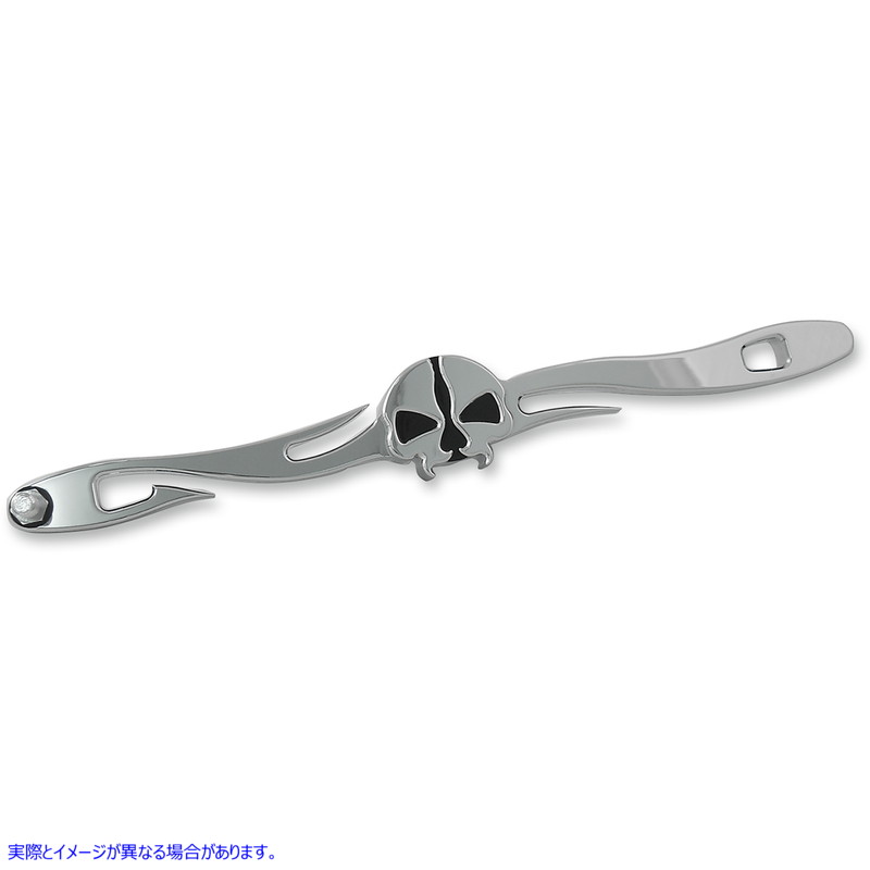 取寄せ 頭蓋骨カスタムシフトリンケージを分割します ドラッグスペシャリティーズ Split Skull Linkage - Chrome - FL 1601-0491 16010491