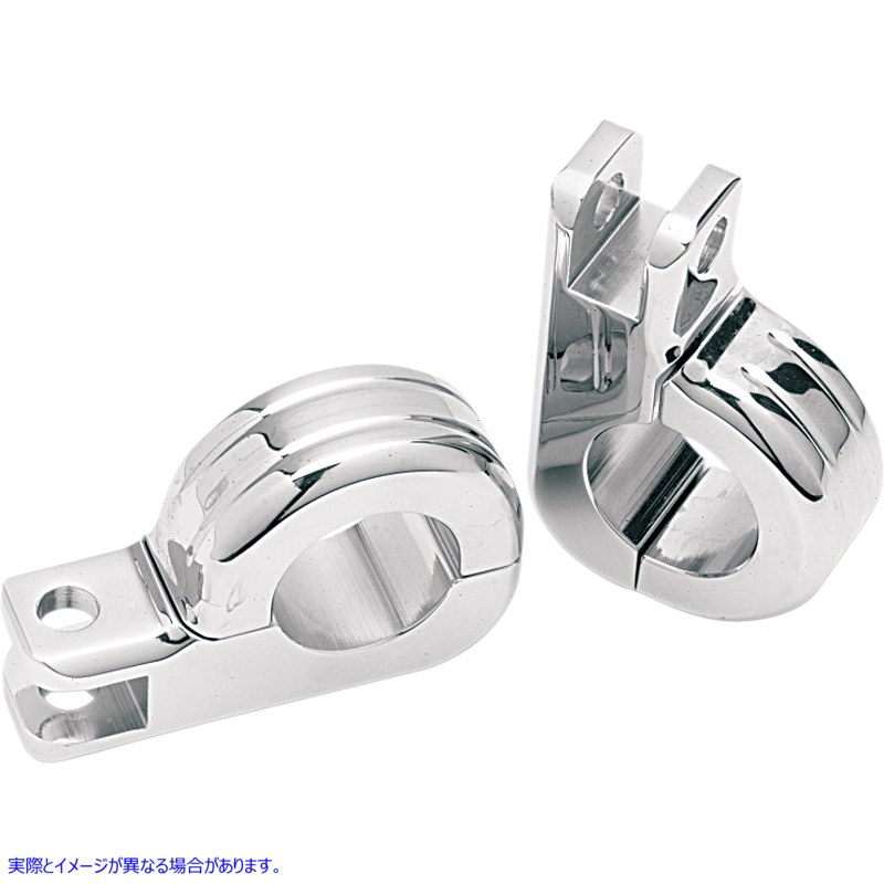 取寄せ ツーピースのフットペグクランプ ドラッグスペシャリティーズ Highway Foot Clamp - 1-1/4 1611-2123 16112123
