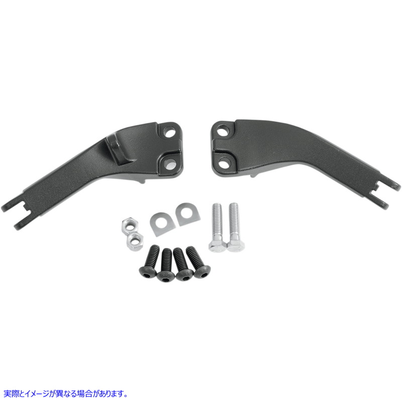 取寄せ 助手席のフットペグマウントキット ドラッグスペシャリティーズ Passenger Peg Mount - Black - FXD 1620-0760 16200760