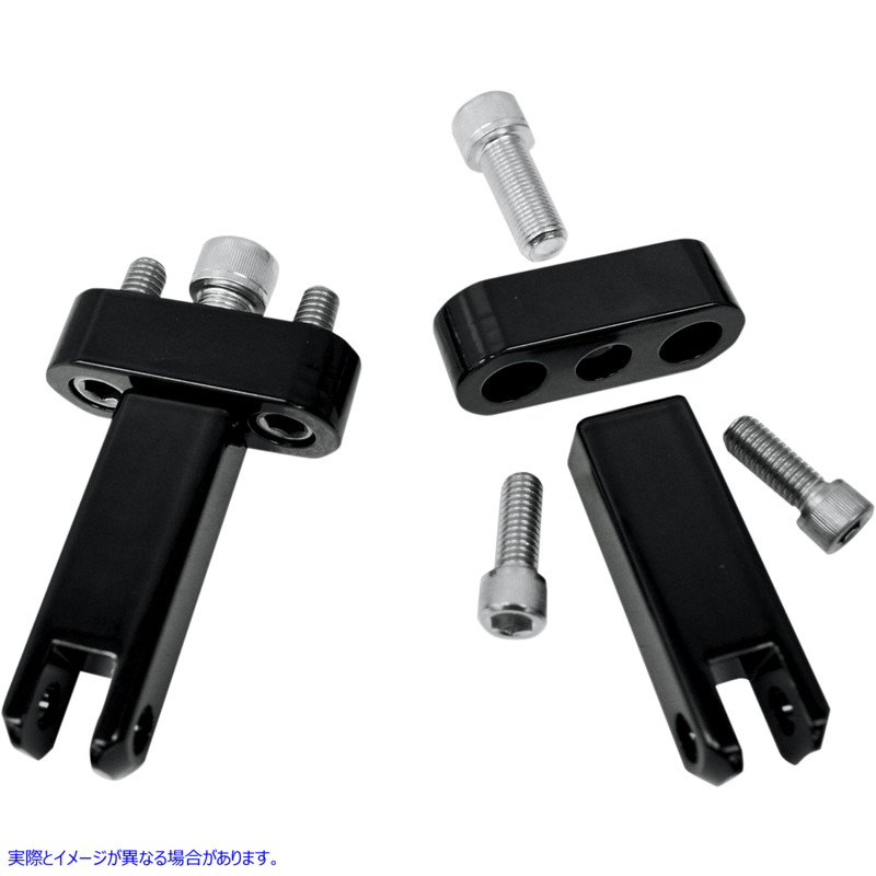 取寄せ 助手席のフットペグマウントキット ドラッグスペシャリティーズ Passenger Peg Mounts - Black - FLH/FLT 1620-1046 16201046