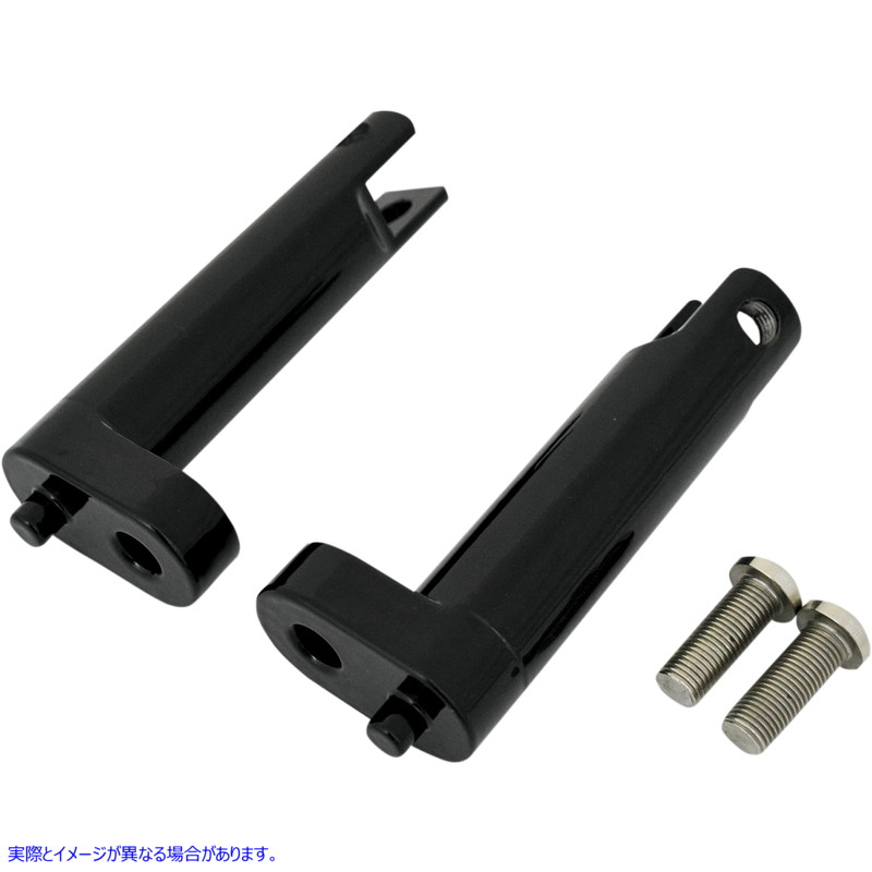 取寄せ 助手席のフットペグマウントキット ドラッグスペシャリティーズ Passenger Footpeg Mount - Black - FLH/FLT 1620-1057 16201057