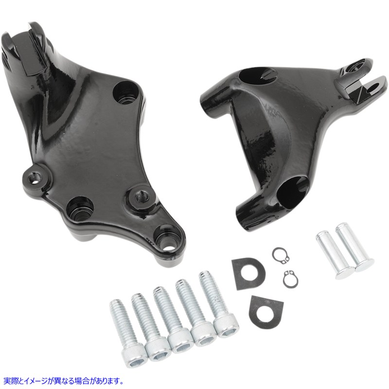 取寄せ パッセンジャーフットペグマウントキット ドラッグスペシャリティーズ Passenger Peg Mount - Black - XL '14-'22 1620-1318 16201318