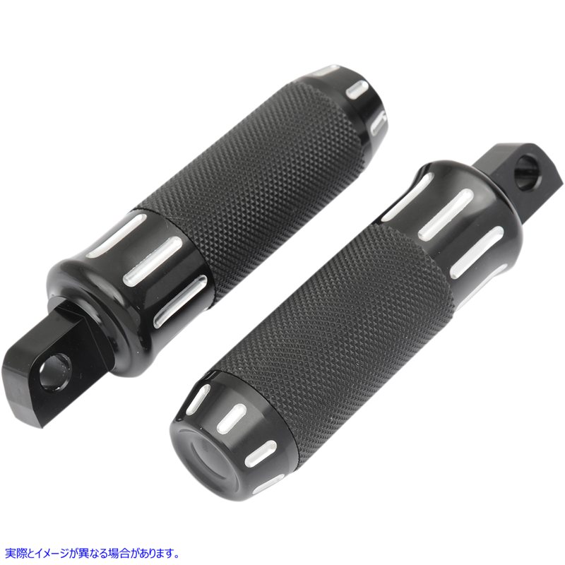 取寄せ カスタムフットペグ ドラッグスペシャリティーズ Custom Footpegs - Black Cut 1620-1333 16201333