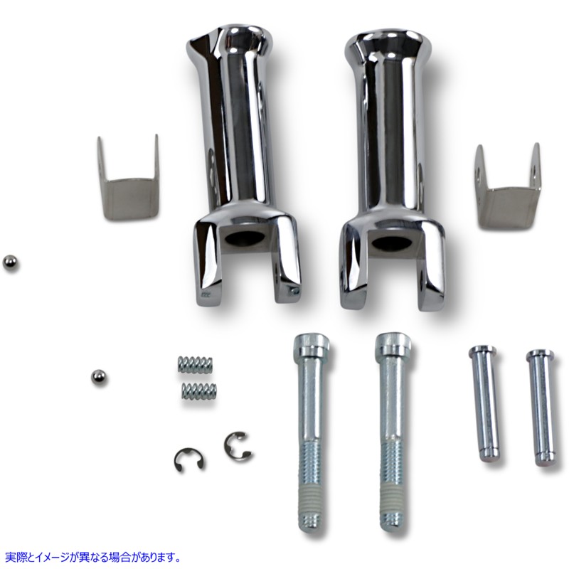 取寄せ 助手席のフットペグマウントキット ドラッグスペシャリティーズ Passenger Peg Mount - Chrome - Softail 1620-1784 16201784