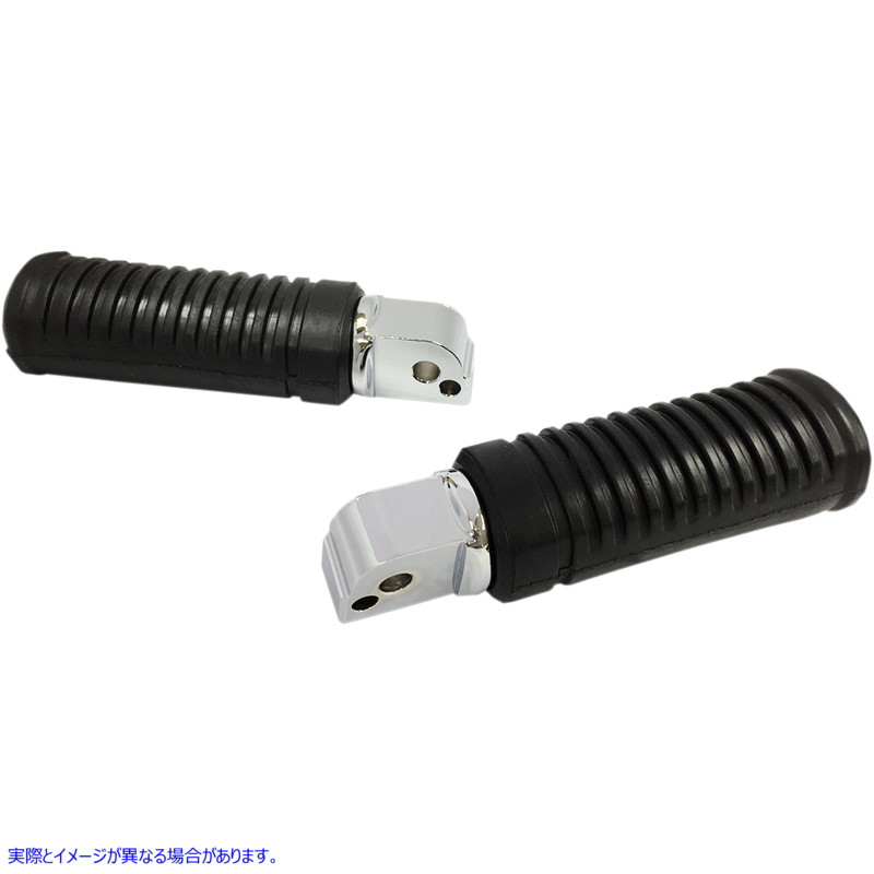 取寄せ 足のペグ ドラッグスペシャリティーズ Rubber Foot Pegs - Passenger - Chrome - FL/FX 1620-1849 16201849
