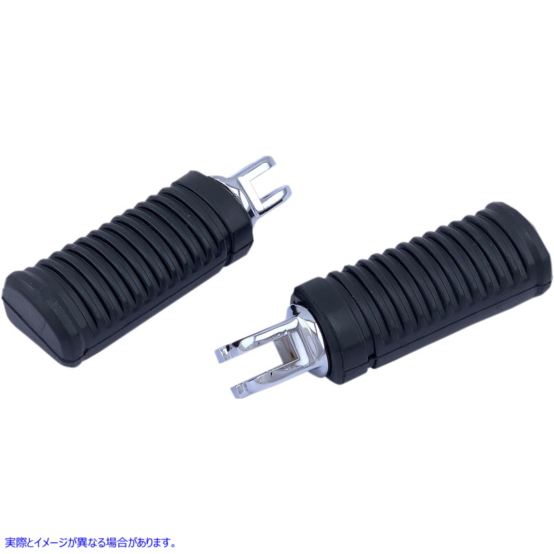 取寄せ FMLフットペグ ドラッグスペシャリティーズ FML Footpegs - Driver - Chrome/Black - Softail 1620-1890 16201890
