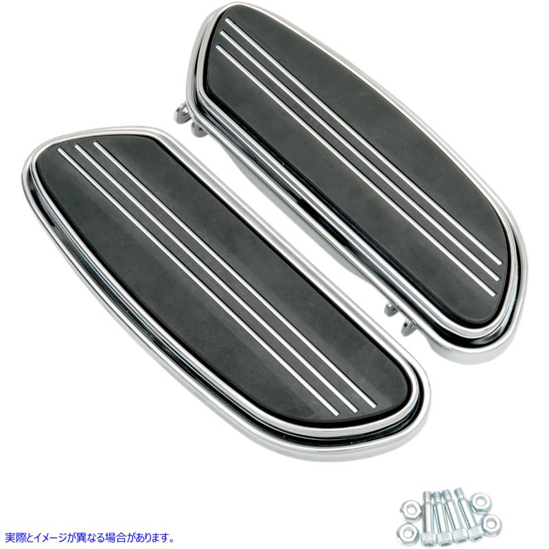 取寄せ スイーパーフロアボード ドラッグスペシャリティーズ Sweeper Floorboards - Driver - Chrome - FL 1621-0347 16210347