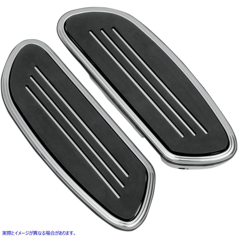 取寄せ スイーパーフロアボード ドラッグスペシャリティーズ Sweeper Floorboards - Passenger - Chrome - FL 1621-0349 16210349