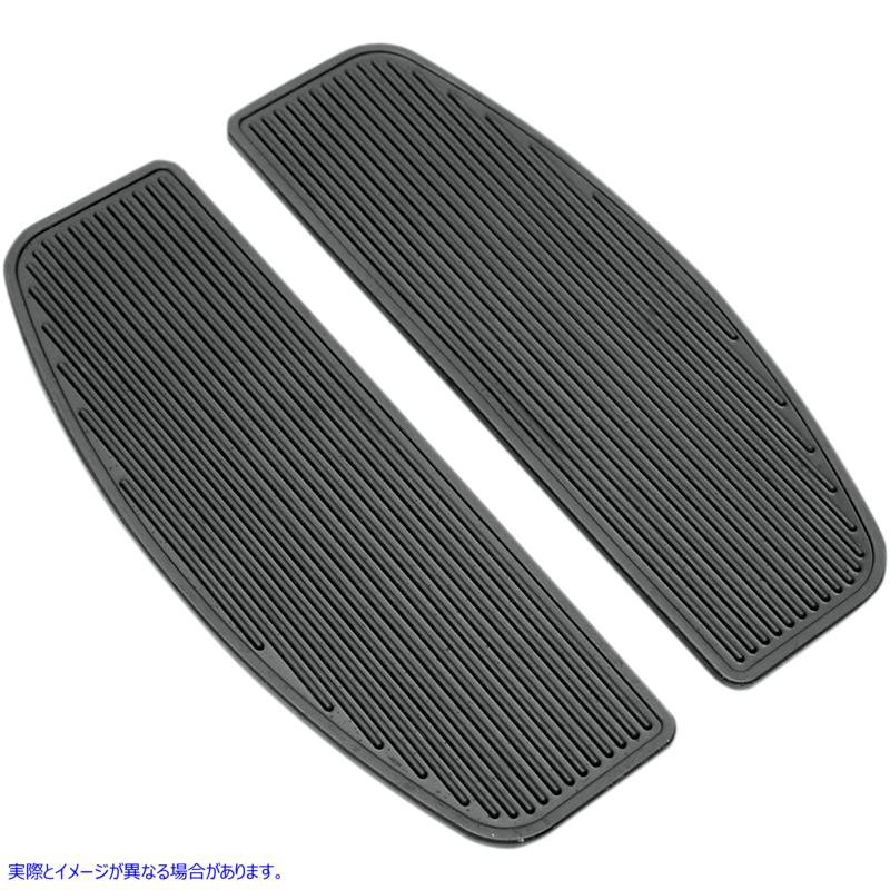 取寄せ 床板用の交換ラバーパッド ドラッグスペシャリティーズ Footboard Insert - Black 1621-0462 16210462