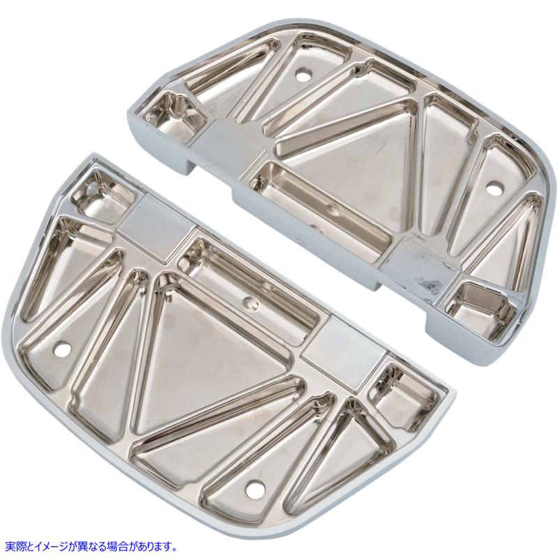取寄せ パッセンジャーの床板と挿入物 ドラッグスペシャリティーズ Floorboards - Passenger - Chrome 1621-0463 16210463