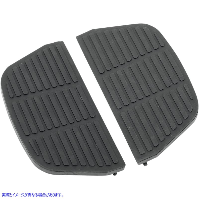 取寄せ パッセンジャーの床板と挿入物 ドラッグスペシャリティーズ Floorboard Inserts - Passenger - Black 1621-0465 16210465