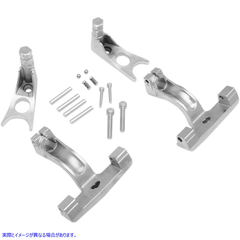取寄せ 助手席フロアボードマウントキット ドラッグスペシャリティーズ Passenger Floorboard Mount - Chrome - FL/FX 1621-0512 16210512