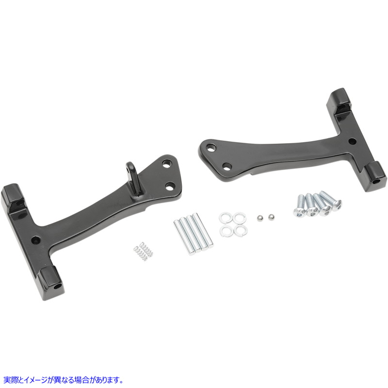 取寄せ 助手席フロアボードマウントキット ドラッグスペシャリティーズ Passenger Floorboard Mount - Black - FXD/FLD 1621-0727 16210727