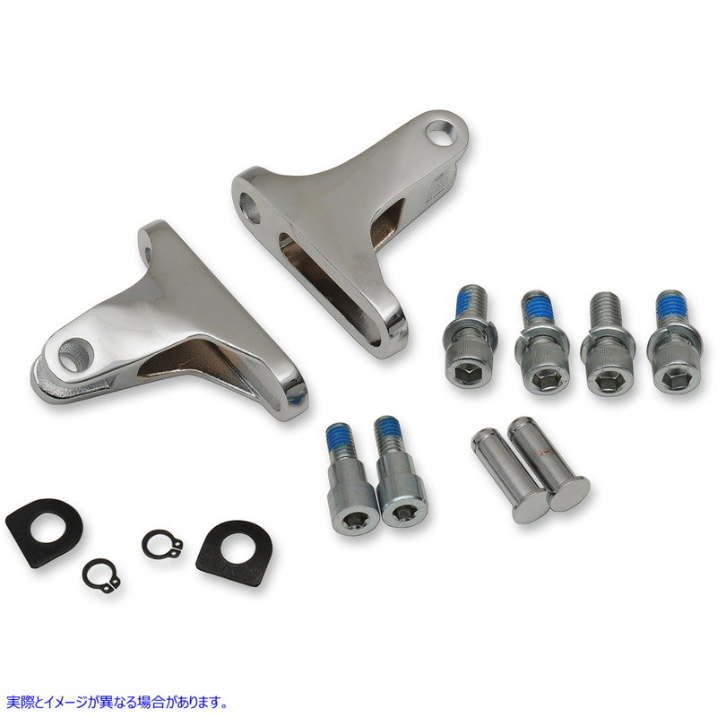 取寄せ 短いパッセンジャーフットペグマウントキット ドラッグスペシャリティーズ Passenger Footpeg Mount - Chrome 1621-0786 16210786