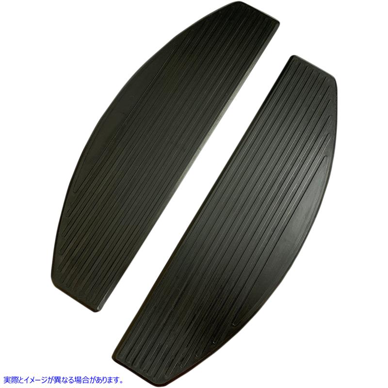 取寄せ 交換用のフロアボードインサート ドラッグスペシャリティーズ Floorboard Pads - Black - FLHC/FLSL 1621-0857 16210857