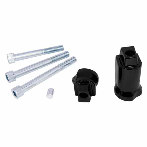 取寄せ 乗客用フロアボードマウント ドラッグスペシャリティーズ Passenger Floorboard Mount - Gloss Black 1621-1005 16211005