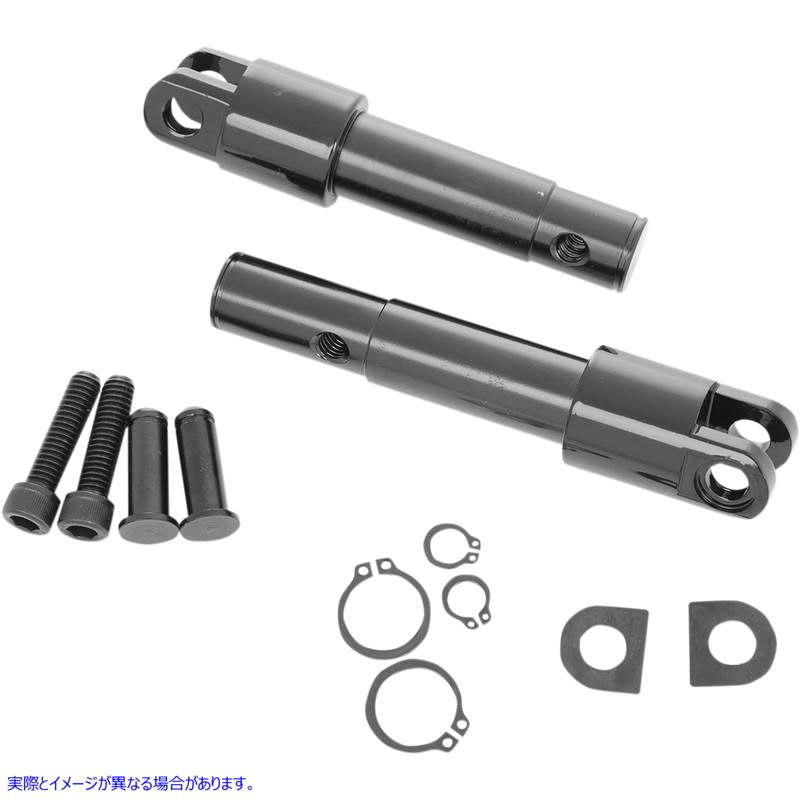 取寄せ XLフォワードコントロール変換キット ドラッグスペシャリティーズ Footpeg Mount - Standard - Black 1622-0475 16220475
