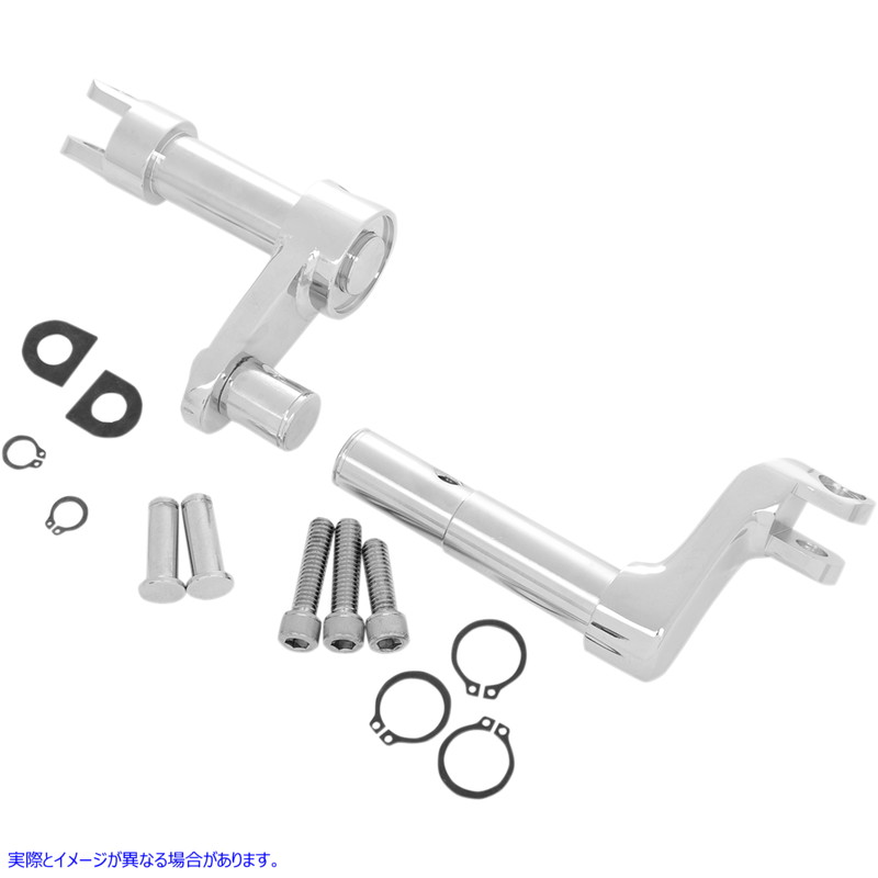 取寄せ XLフォワードコントロール変換キット ドラッグスペシャリティーズ Footpeg Mount - 2 Extended - Chrome 1622-0476 16220476