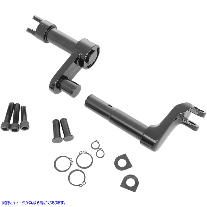 取寄せ XLフォワードコントロール変換キット ドラッグスペシャリティーズ Footpeg Mount - 2 Extended - Black 1622-0477 16220477