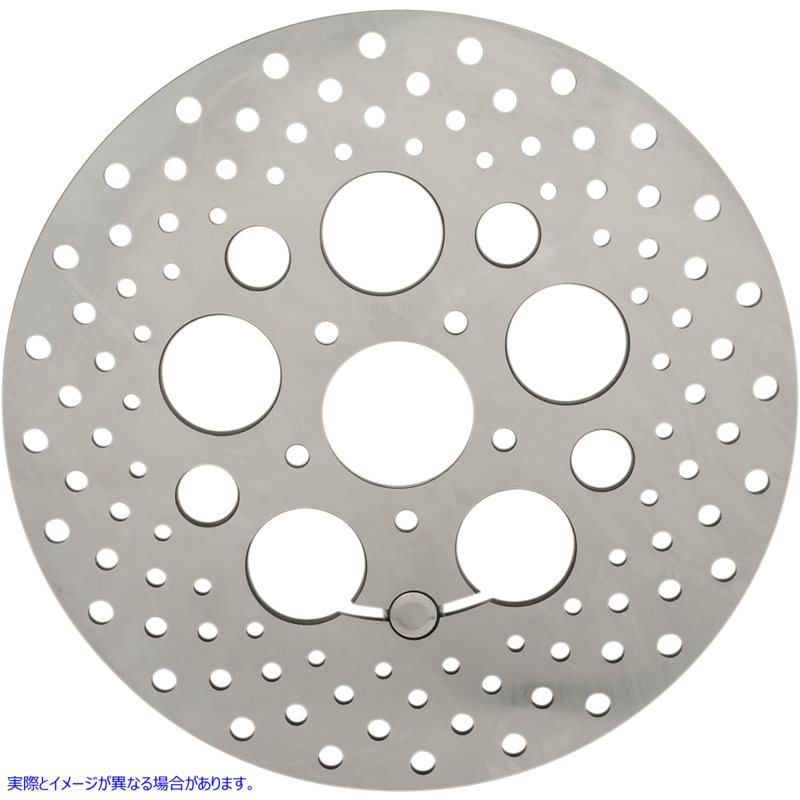 取寄せ ステンレス鋼製の掘削ブレーキローター ドラッグスペシャリティーズ Front Rotor - 11.8 1710-1902 17101902